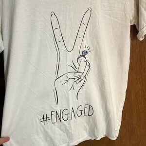 Miss to Mrs Women’s 2x Engaged Tshirt